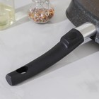 Сковорода-гриль Granit ultra, 26×26 см, съёмная ручка, стеклянная крышка, антипригарное покрытие, цвет чёрный - фото 4340386