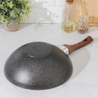 Сковорода wok Granit ultra, d=28 см, пластиковая ручка, h=9,5 см, антипригарное покрытие, цвет чёрный - Фото 5