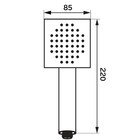 Лейка для душа ZEIN Z0204, пластик, 1 режим, цвет хром - Фото 7