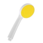 Душевая лейка ZEIN Z0206, 1 режим, пластик, цвет белый с желтой вставкой - Фото 3