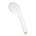 Лейка для душа ZEIN Z0207, 1 режим, пластик, белая, с, зелёная, вставка - Фото 4