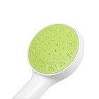 Лейка для душа ZEIN Z0207, 1 режим, пластик, белая, с, зелёная, вставка - Фото 6