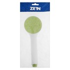 Душевая лейка ZEIN Z0207, 1 режим, пластик, цвет белый с зеленой вставкой - Фото 9