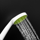 Лейка для душа ZEIN Z0207, 1 режим, пластик, белая, с, зелёная, вставка - Фото 7