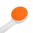 Душевая лейка ZEIN Z0208, пластик, 1 режим, d=80 мм, белый с оранжевой вставкой - Фото 5