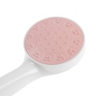 Душевая лейка ZEIN Z0209, 1 режим, пластик, цвет белый с розовой вставкой - Фото 5