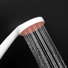 Лейка для душа ZEIN Z0209, 1 режим, пластик, белая, с, розовая, вставка - Фото 6