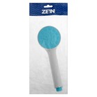 Душевая лейка ZEIN Z0210, 1 режим, d=80 мм, пластик, белый с синей вставкой - Фото 7