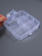 Органайзер для хранения мелочей, 18 ячеек, 15×16×12.5 см, с ручкой, прозрачный - Фото 2