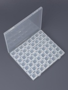 Органайзер для хранения мелочей, 56 ячеек, 21×17.5×2.5 см, прозрачный - Фото 4