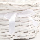 Набор корзин плетёных, 2 шт, 32x22x15x44 см, белый - фото 24532950