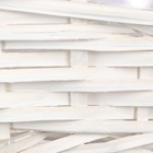 Набор корзин плетёных, 2 шт, 32x22x15x44 см, белый - фото 24532953