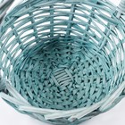 Набор корзин плетёных, 3 шт, 38x17x42 см, зеленый - фото 24532957