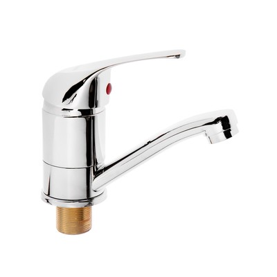 Смеситель для кухни «Эверест» B45-021, однорычажный, короткий излив, хром