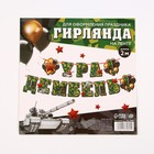 Гирлянда на ленте «Ура! Дембель», 200 см., 250 гр/кв.м - Фото 4