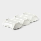 Менажница 3 ячейки «Марбл», 36×17×3 см, керамика, белая - Фото 3