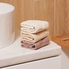 Подарочный набор полотенец в корзинке «Этель» Stay Beautiful, 30×30 шт. - 4 шт., хлопок 100%, коричневый - Фото 3