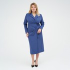 Платье миди женское с поясом MIST plus-size, размер 56, синее - фото 57952994