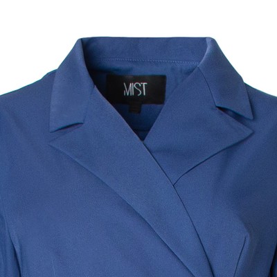 Платье миди женское с поясом MIST plus-size, размер 58, синее