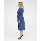 Платье женское с поясом MIST plus-size, р.60, синий - Фото 2