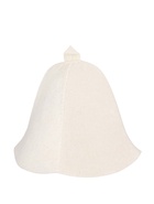 Шапка для бани и сауны «Истинная леди», полиэфир 70%, шерсть 30%, светлая - фото 57953018