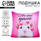 Подушка декоративная антистресс «Ля ты крыса» - Фото 1