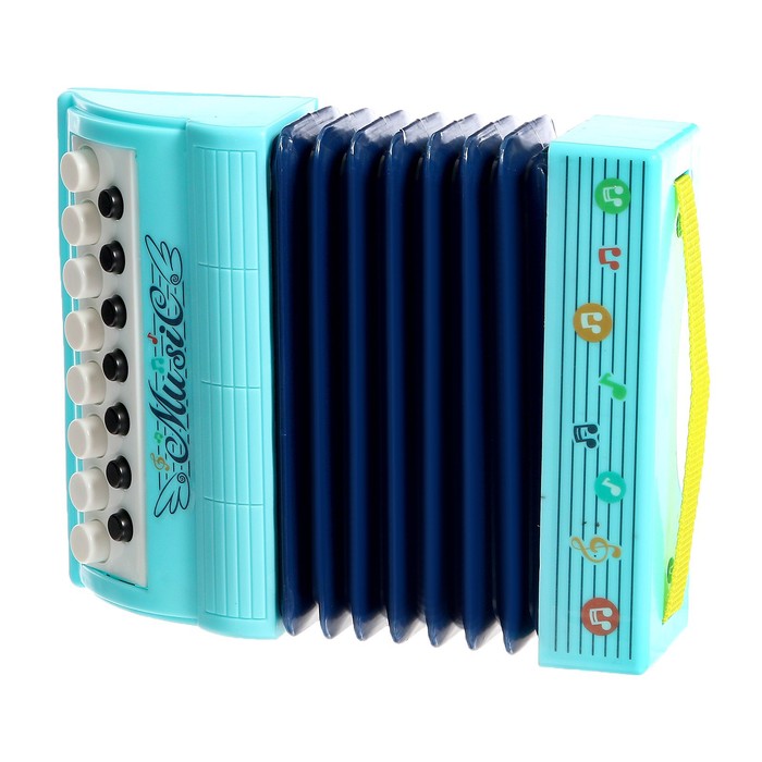 Музыкальная игрушка аккордеон «Музыкальный взрыв», 13 клавиш, работает от батареек, цвета МИКС - фото 1890609471