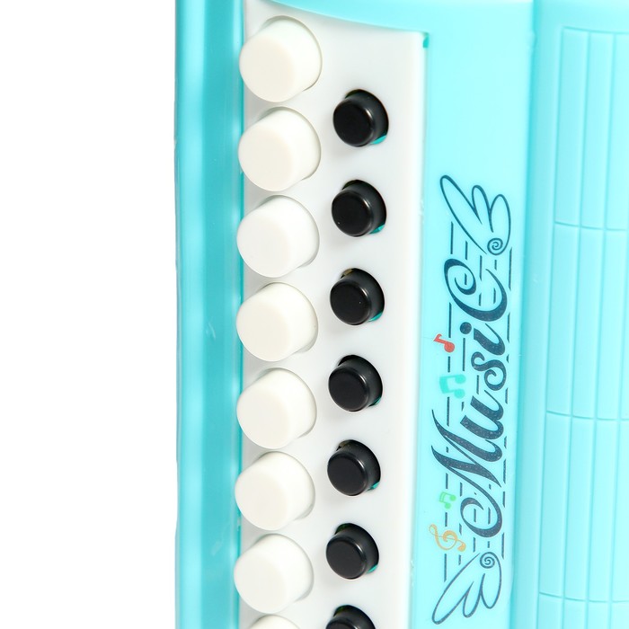 Музыкальная игрушка аккордеон «Музыкальный взрыв», 13 клавиш, работает от батареек, цвета МИКС - фото 1908239617