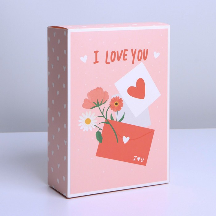 Коробка подарочная складная, упаковка, «Любовные письма», 22 х 30 х 10 см