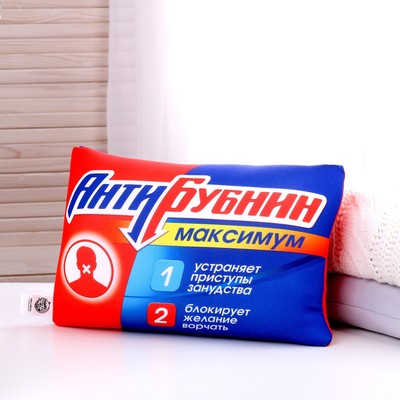 Подушка антистресс «Антибубнин»