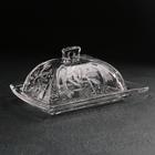 Маслёнка стеклянная «Венеция», 17×12 см - Фото 1