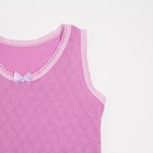 Комплект (майка, трусы) для девочки, цвет сиреневый, рост 80 см - фото 24285660