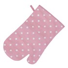 Варежка-прихватка Pink polka dot, размер 18х30 см, цвет розовый - фото 300945185