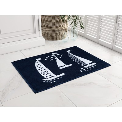 Полотенце для ног Sails, размер 50х70 см, цвет синий