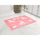 Полотенце для ног Unicorn, размер 50х70 см, цвет розовый - фото 299322782