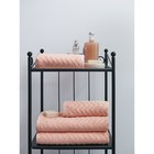 Набор махровых полотенец Peach, размер 50х90 см, 70х130 см, цвет розовый - фото 297127754