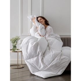 Одеяло сверхлёгкое пуховое Charlotte, размер 200х220 см, цвет серый