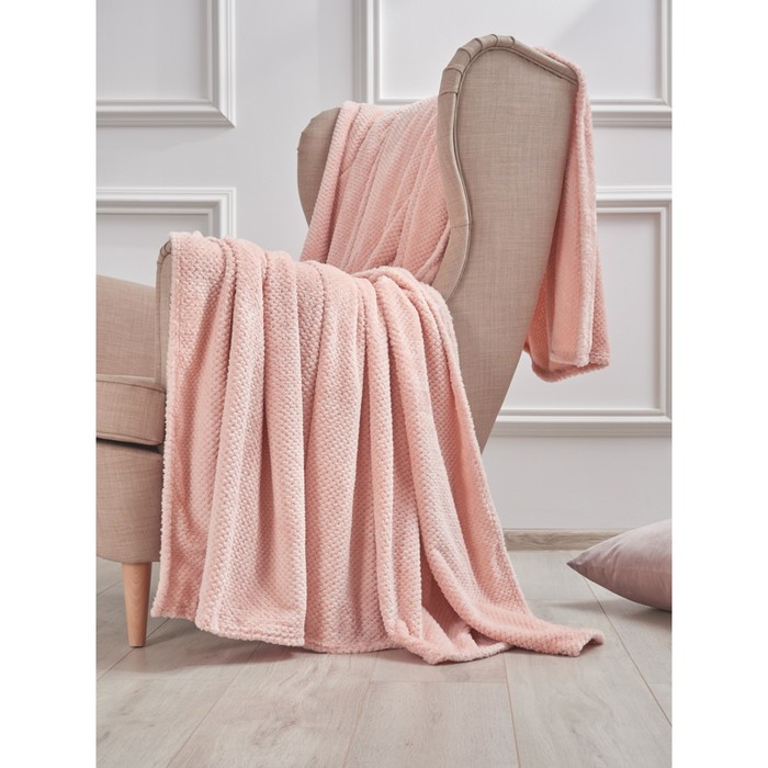 Плед Blush, размер 180х200 см, цвет розовый - Фото 1