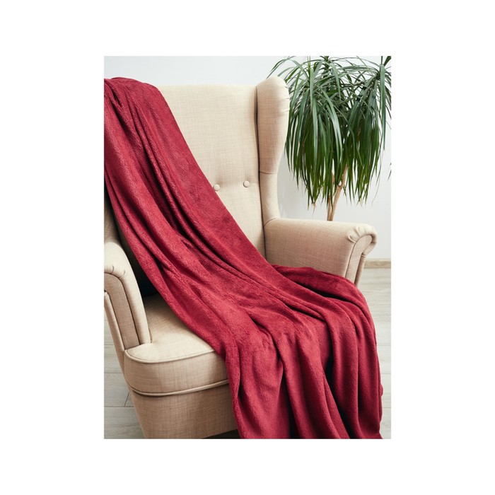Плед Georgina, размер 100х150 см, цвет красный - Фото 1