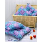 Подушка декоративная на молний India, размер 40х40 см, цвет фиолетовый - фото 297127919