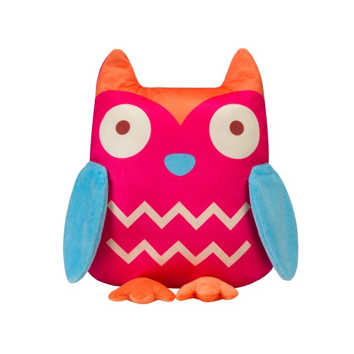 Подушка - игрушка Owl, размер 40х27 см, цвет розовый - Фото 1