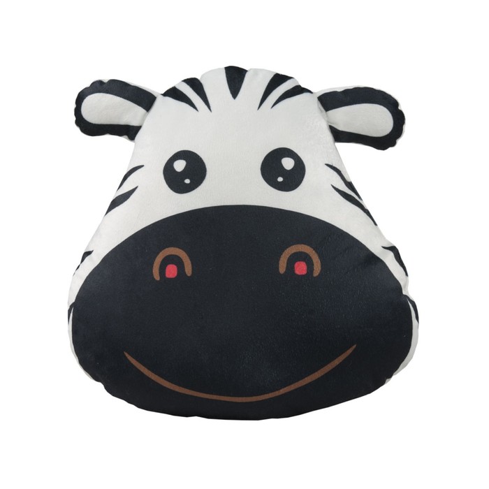Подушка - игрушка Zebra, размер 35х36 см, цвет белый - Фото 1