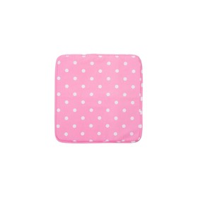 Подушка на стул Pink polka dot, размер 40х40 см, цвет розовый