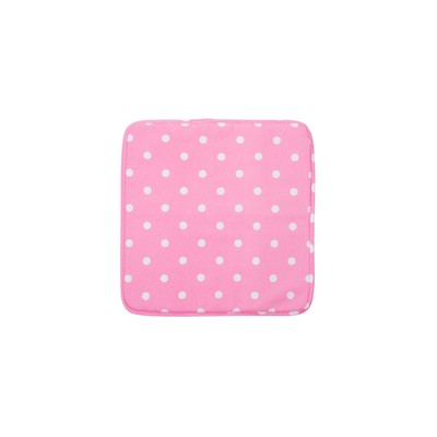 Подушка на стул Pink polka dot, размер 40х40 см, цвет розовый