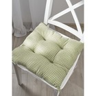 Подушка на стул Shakespeare, размер 40х40 см, цвет зеленый - Фото 6