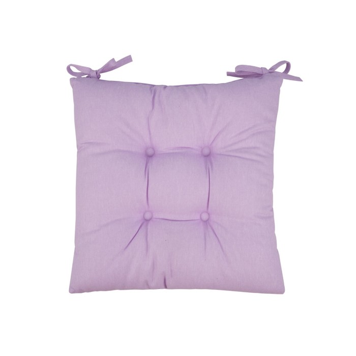 Подушка на стул Violet, размер 40х40 см, цвет фиолетовый