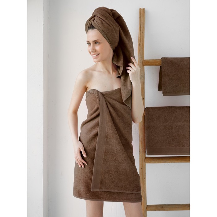 Полотенце махровое Cocoa, размер 30х50 см, цвет коричневый - Фото 1