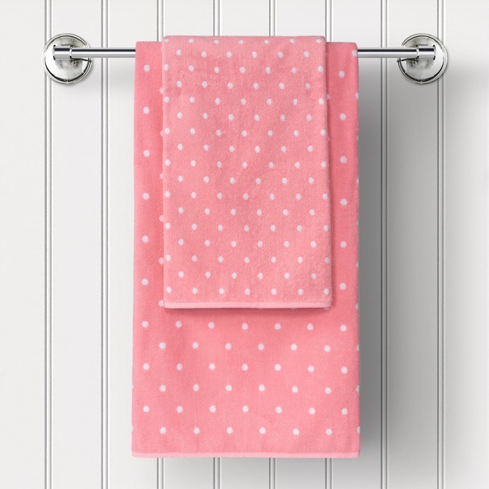 Полотенце махровое Doris pink, размер 30х50 см, цвет розовый - фото 1908806426