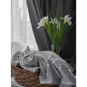 Полотенце махровое Doris, размер 70х130 см, цвет серый