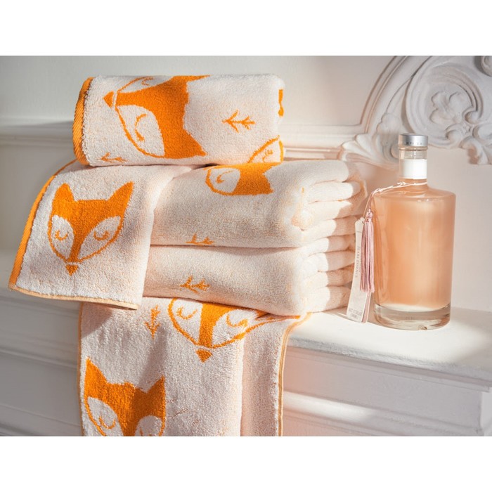 Полотенце махровое Fox, размер 50х90 см, цвет оранжевый - Фото 1